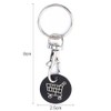 WOLMIK Pack of 6 Shopping Trolley Tokens, Metal Key Rings