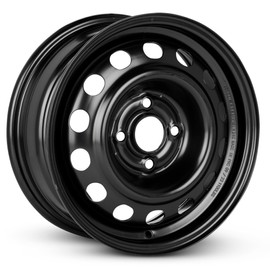 For 1991-2008 Mitsubishi Lancer 14 Inch Black Painted Steel Rim - OE Direct Replacement - Road Ready Car Wheel