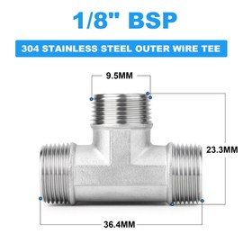 ERGAOBOY Forging of 304 Stainless Steel Tee Pipe Fittings OP-134