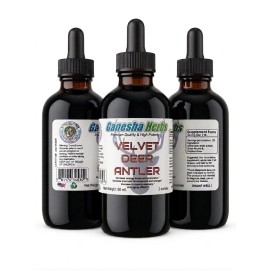 TINTURA LÍQUIDA DE ASTA DE CIERVO TERCIOPELO EXTRACTO DOBLE 2 OZ. ¡MÁXIMA FUERZA!!