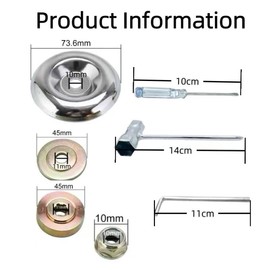Viabrico 5pcs Universal Brush Cutter Nut Set Universal Attachment Kit for Brush Cutter FS55 FS55R FS56 FS56RC FS70R FS80 FS85 FS90 FS90R FS94 FS100RX