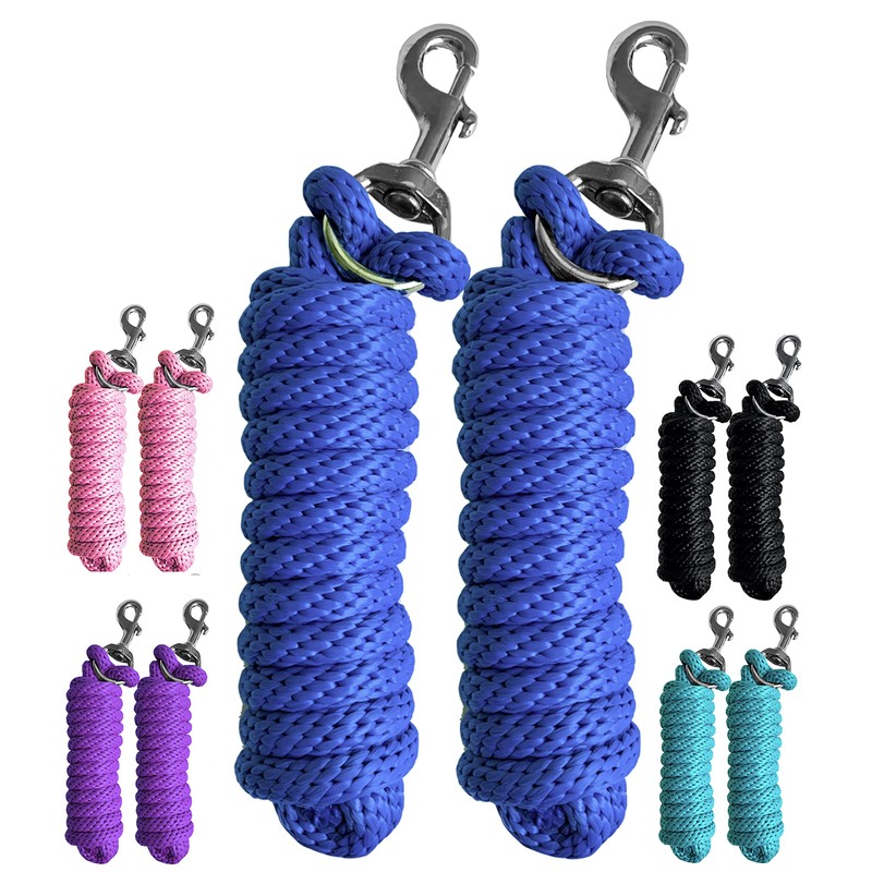Majestic Ally Pack of 2 Solid Poly Lead for Horses
