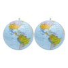 Sarini 2PCS Inflatable world globe, inflatable globe, water polo world