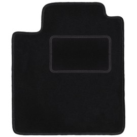 Wielganizator Driver's Velour Doormat Suitable for Nissan Micra K12 (2002-2010) Hatchback Driver's Side Driver's Mat Velour Floor Mat Black 1-Piece – Perfect Fit
