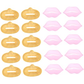 DOITOOL 20piezas Mascarilla Labial De Cuidado De Labios Membrana Labial Hidratante Realzador De Labios Para Uso Nocturno