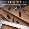 8 Pack Plug Cutters for Woodworking - Straight and Tapered
