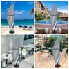 Teynewer Parasol Cover Waterproof, Cantilever/Straight Parasol Protective Covers with Telescopic