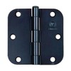 Black Door Hinges 3.5 Inch with 5/8 Inch Radius Penrod