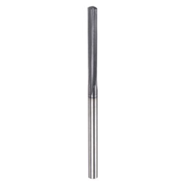 HARFINGTON Carbide Chucking Reamer 0.112"(2.845mm) Dia Straight Flute Straight Shank Machine Reamer Tool for Metal and Lathes CNC Machining Centers, Black