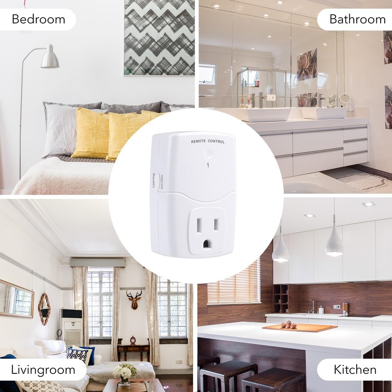 BN-LINK Mini Wireless Remote Control Outlet Switch Power Plug In