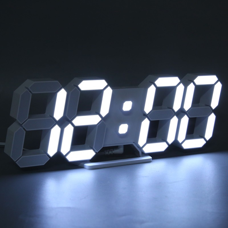 3D LED Wall Clock Brightness Adjustable Innovative 3D Table Wall