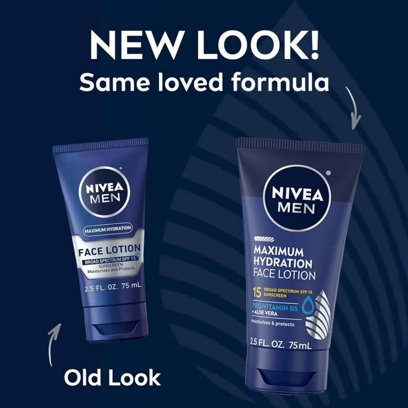Loción Facial Hidratante Máxima Nivea Men, Loción Facial Con