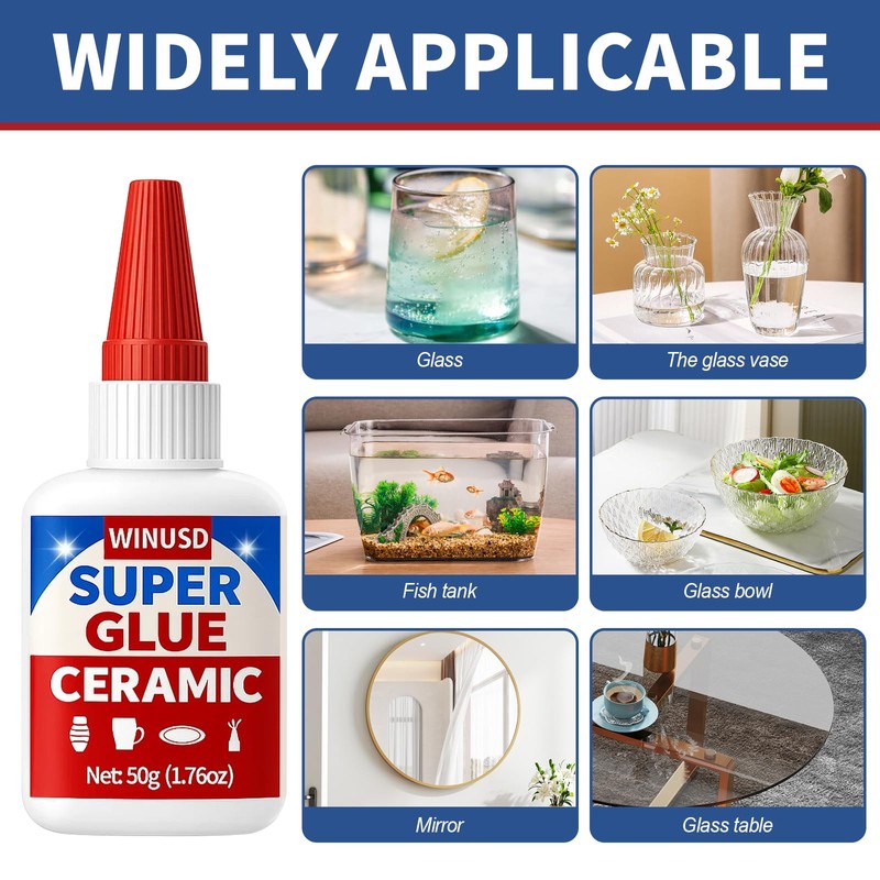 50g Glass Glue | Super Clear Glue All Purpose for
