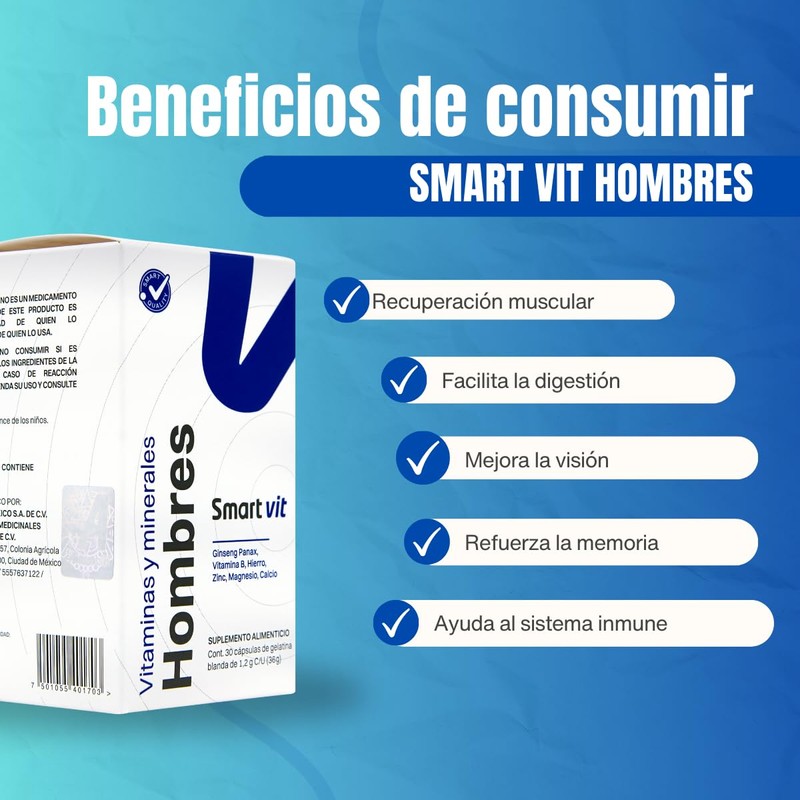 SMART VIT | Paquete de 2 piezas | Vitaminas y