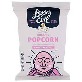 LESSEREVIL Organic Himalayan Pink Salt Popcorn, 0.46 OZ