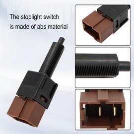 Interruptor de luz de freno, interruptor de control de crucero, luz de freno, interruptor de parada, Shtuomoland, marrón, montaje para Nissan Altima 350Z Sentra Rogue para Infiniti G35 M45