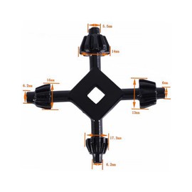 IUSOT Drill Chuck Key 4 in 1 Universal Drill Chuck Key for Hand Drills Gear Drill Chuck Tension Key Perfect Fit for Power Tools Four-Way Drilling Tool
