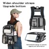 Cusangel Heavy Duty Clear Backpack Clear BookBag,16 x11 x5inch TPU