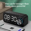 Digital Radio Alarm Clock Bluetooth Speaker Clock with Time and