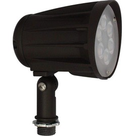 Morris 71675 LED Designer Bullet Flood Light, 15W, 65 Degree, 3000K Color Temperature, 120-277V, Bronze