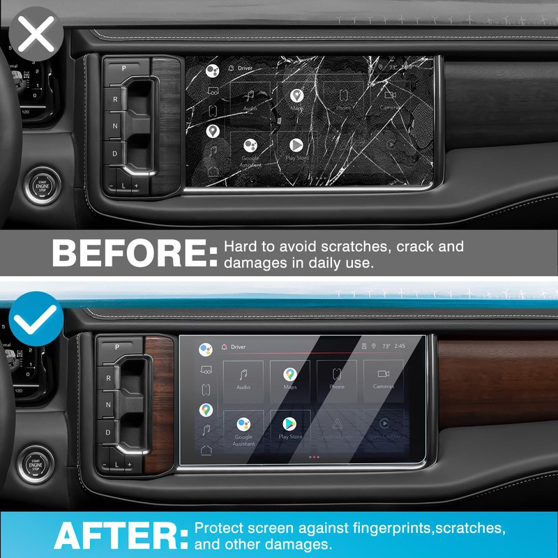 Karltys 2021 2022 2023 2024 Yukon Denali Screen Protector for