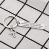 BEKECH Christian Keychain Trust in The Lord Proverbs 3:5-6 Keychain