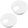 Surf turtle 1-3/8inch Desk Grommet 2 Pack White Desk Hole