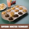 Nonstick Muffin & Cupcake Pan Set (2 Pack) 12 Cup