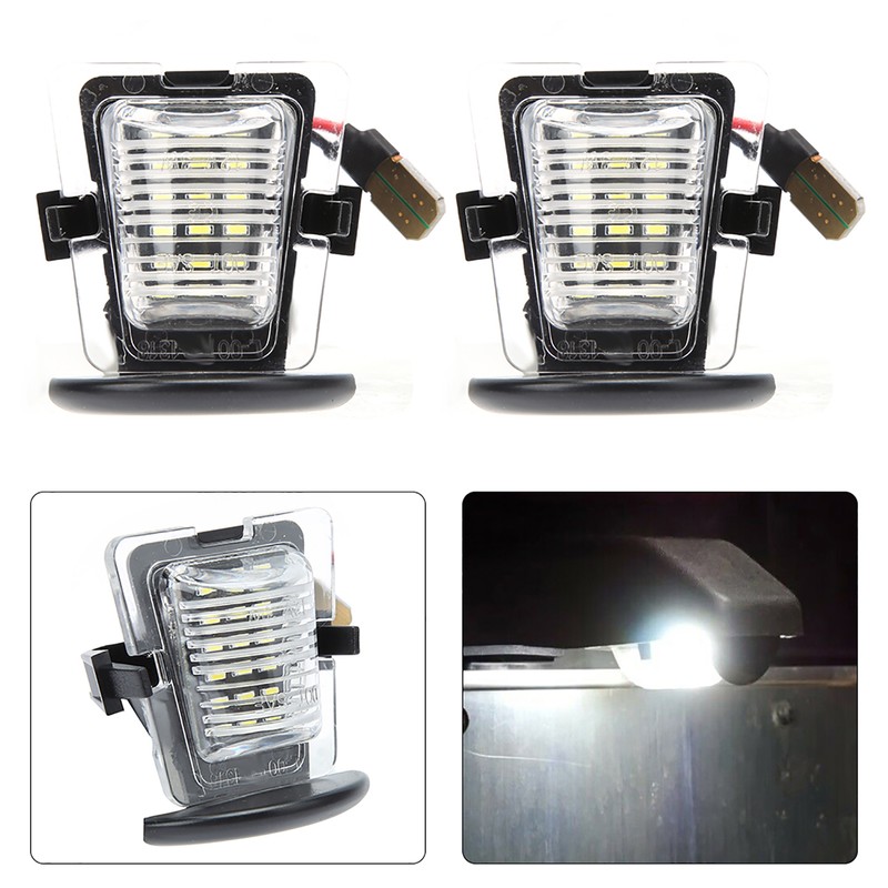 Pair of LED License Number Plate Lamp Light Fit for