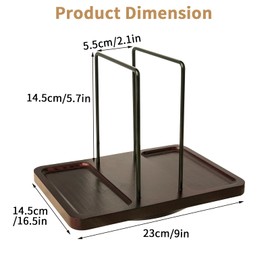 Napkin Holder for Table, Rotating Metal Napkin Holder for Table with Salt and Pepper Shakers Caddy, Napkin Storage Dispenser for Kitchen Dinner Table and Picnic Decors