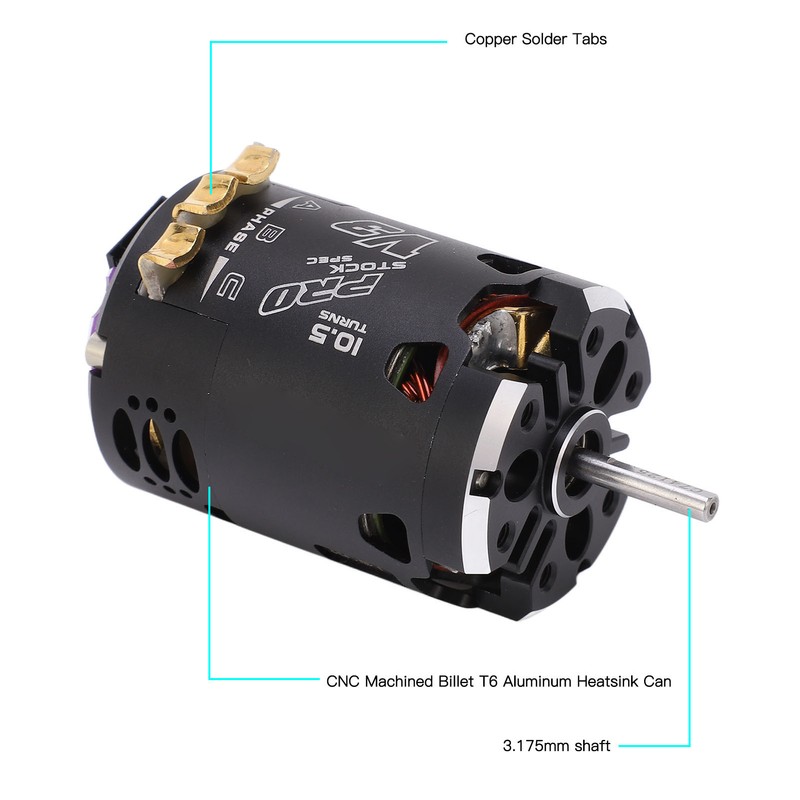 540 V3 10.5T Sensored Brushless Motor RC Car Motor for