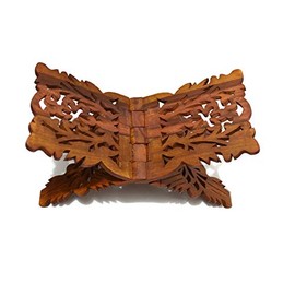 Stay-at-Home Holiday Gift Prayer Book Holder Stand Rihal Rehal Rail Solid Wood Hand Finished 15.5"x7"