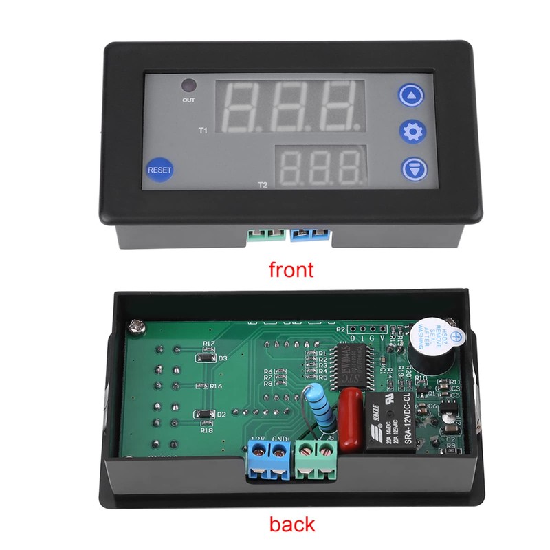 QANYEGN 12V Timing Delay Relay Module, Digital Timer Relay Board,