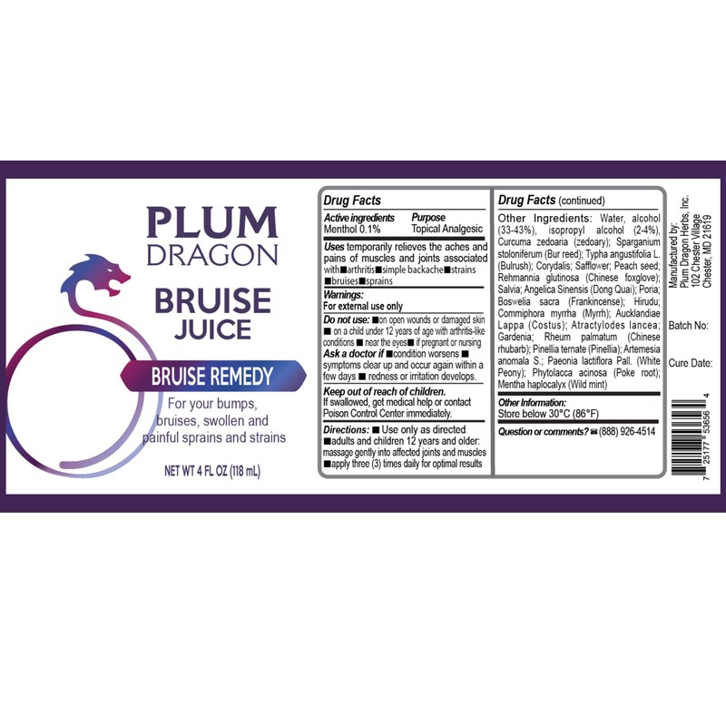 PlumDragon Bruise Juice Dit Da Jow (4 oz.) | Sounder