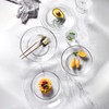 WUWEOT 8 Pack Glass Dessert Plates, 7.5" Clear Salad and