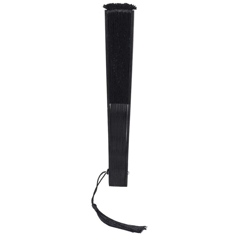 Abanico plegable de bambú para danza, abanico de mano estilo