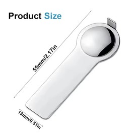 ZYBHMJE Double-Sided Italian Bracelet Link Tools 9mm Charm Opening Tool Thumb Style Stainless Steel Bracelet Helper Fitting Tool Metal Jewelry Openers for Nomination Adding and Removing Charms(9mm)