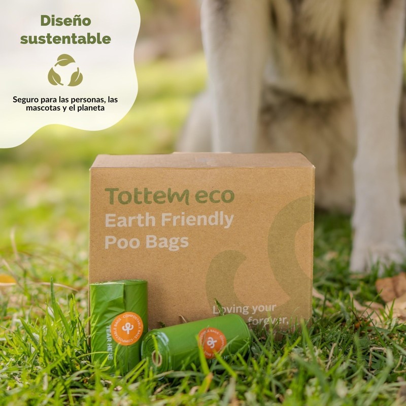 Tottem eco - Bolsas compostables para heces de perro. Bolsas