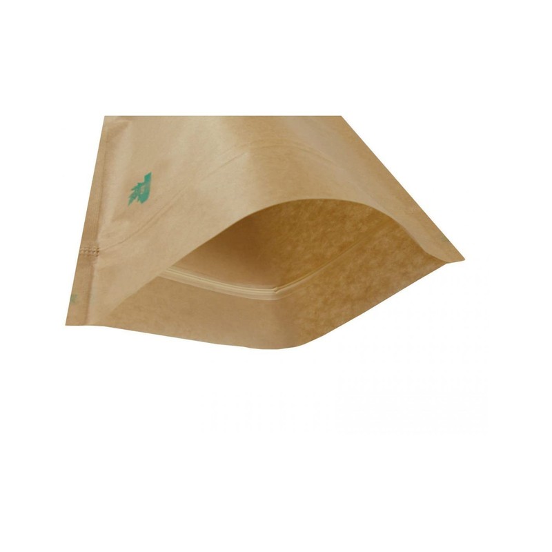 Jamo Solutions Kraft Paper Food Bag - Fully Biodegradable Stand