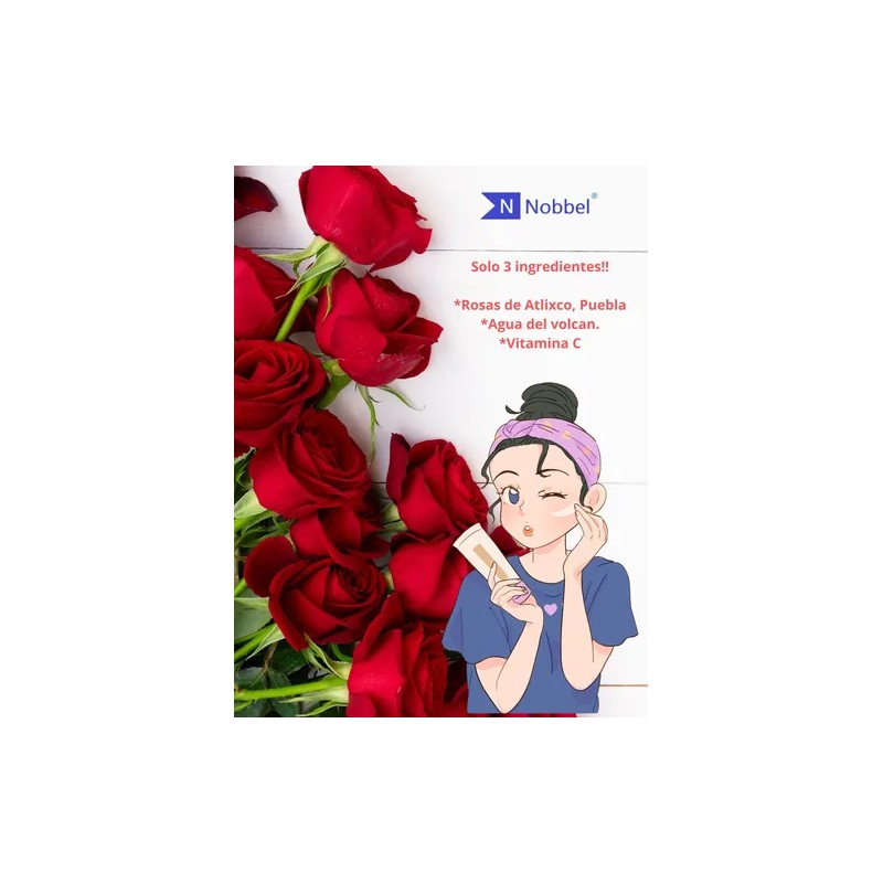 Tónico Facial Agua De Rosas De Atlixco + Vitamina C