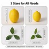 10Pcs Artificial Lemons with Leaves Lifelike Simulation Lemons Realistic Fake
