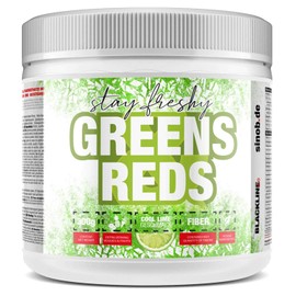 Greens & Reds Super Food Powder. Vegan & Rich in Fibre. 1 x 300 g with Acai Powder, Barley Grass Powder, Beetroot Powder, Spirulina Powder, Chlorella and Much More