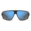 Polaroid Men's Sunglasses, Matte Black Blue