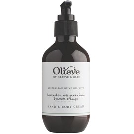 Olieve & Olie Hand & Body Cream 200ml - Lavender, Rose Geranium & Sweet Orange