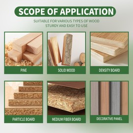 Green Straight Two Flute Router Cutter Bit - 1/4 Inch Shank, 12mm Cutting Diameter, Tungsten Carbide Tipped, Precision Woodworking Tool, Durable Router Bit for Smooth Cutting