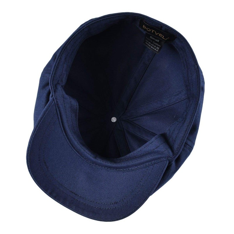 BOTVELA Men's 8 Piece Newsboy Flat Cap 100% Cotton Gatsby