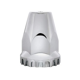 United Pacific 10064Cb - Wheel Lug Nut Cover Set - 33Mm X 2 3/4" Chrome Plastic Original Nut Cover - Thread-On (60 Pack)