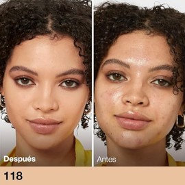 Maybelline Base de Maquillaje Líquida Fit Me Matte & Poreless, Light Beige 118, 30 gr, matifica y controla brillo por 16h, minimiza la apariencia de p