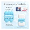 2 En 1 Rodillo Para Masaje Frio Facial Cara Arrugas