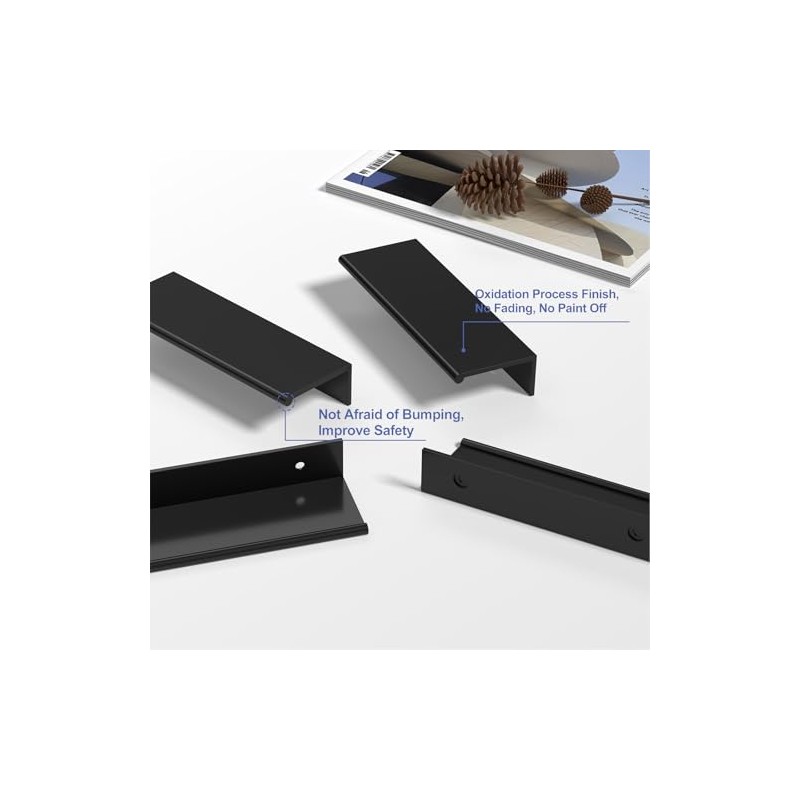 Peaha 10 Pack Black Cabinet Pulls Kitchen Handles 3 inch